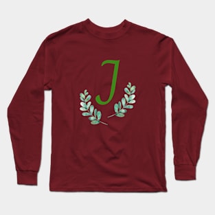 Monogram Botanical Leaf J Long Sleeve T-Shirt